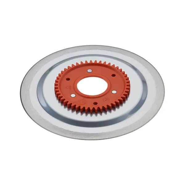 Getriebe, Zahnrad, rotes Zahnrad, Metallscheibe, mechanisches Bauteil