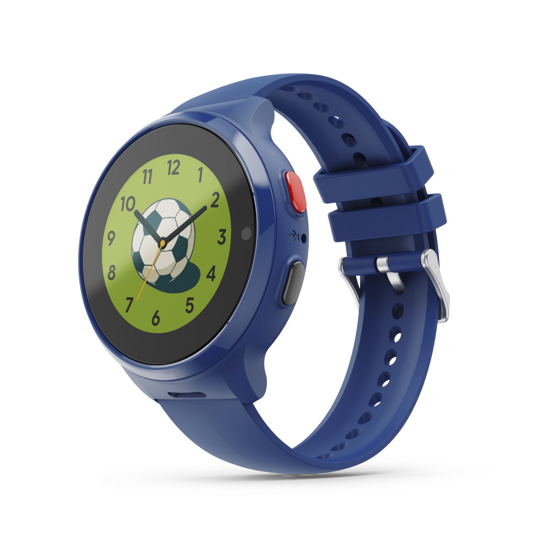 uhr, smartwatch, blau, fussball, digital
