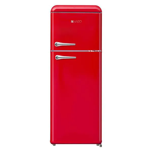 Kühlschrank, Retro, Rot, Zweifach-Tür, Küchengerät