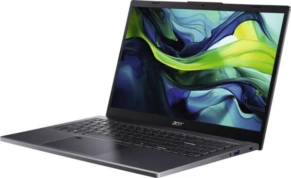 laptop, Acer, grau, bunter bildschirm, portable computer