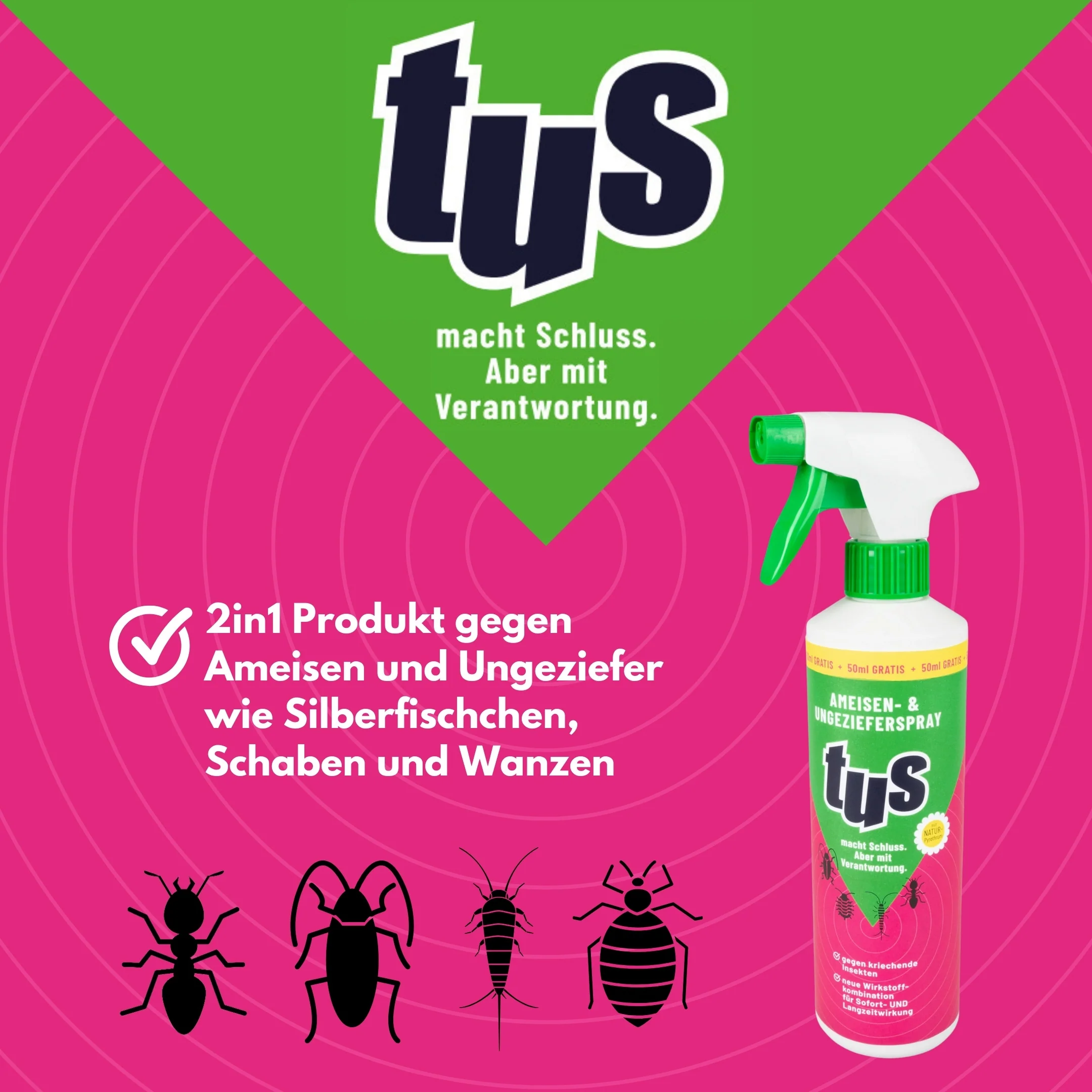 Insektizid, Sprühnebel, Insektenschutz-Spray, Pestizid, 2in1