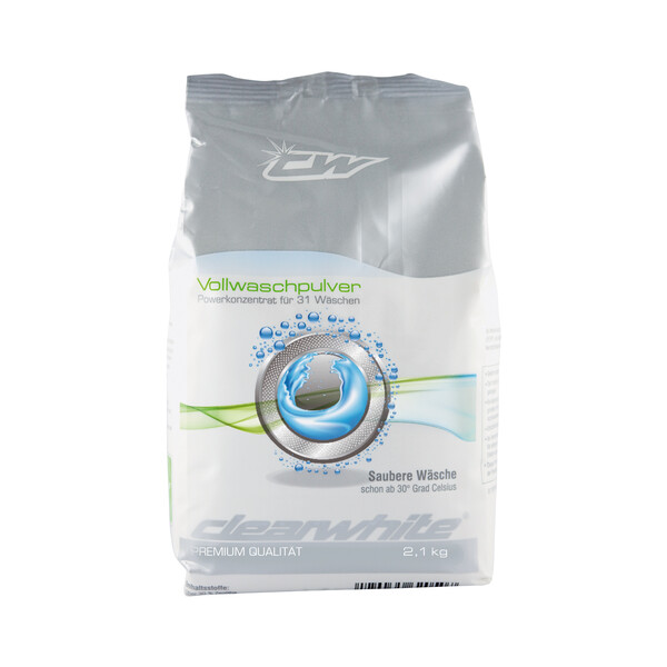 Clearwhite Vollwaschpulver 2,1kg für 31 Spülgänge