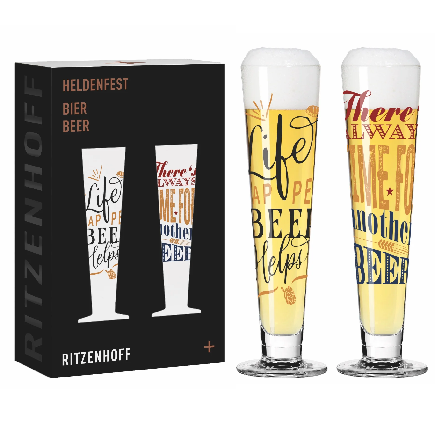 Ritzenhoff Bierglas Heldenfest 2er Set F25
