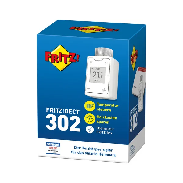 Thermostat, Temperatursteuerung, digitaler Thermometer, FRITZ!DECT 302, Heimautomation