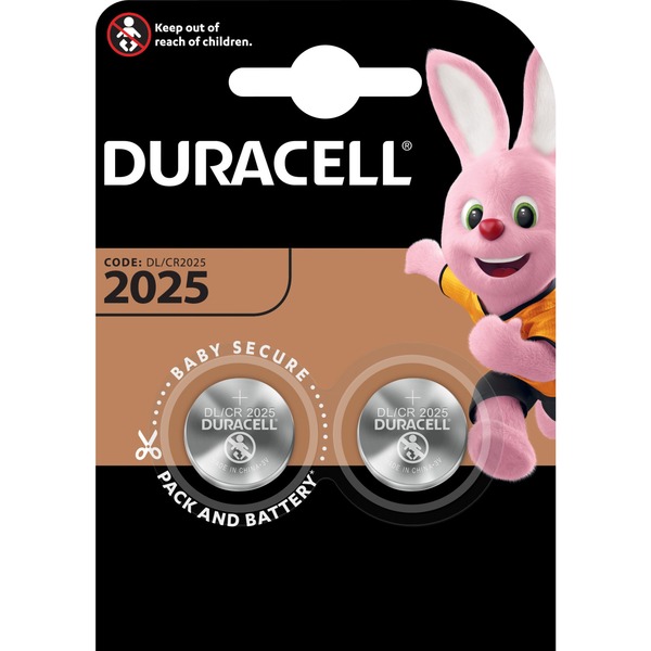 Duracell Knopfzelle DL/CR 2025, 2Stk.