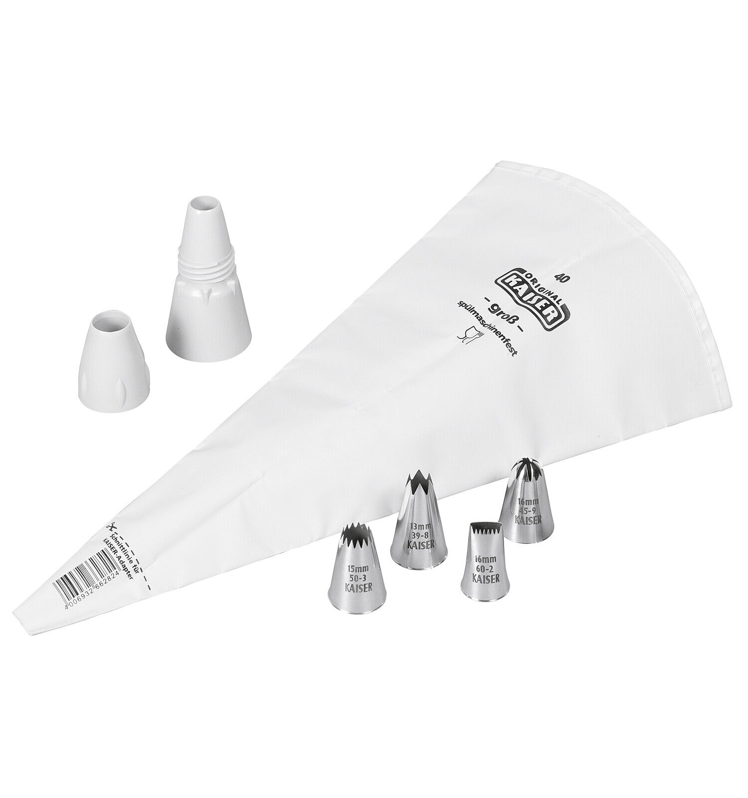 Kaiser 105022 Profi-Spritzbeutel 7tlg. Perfect-Set