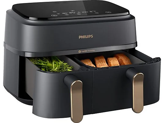 Philips Heißluft-Fritteuse NA352/04 Airfryer 3000 Series  9L Kapazität (3L+6L)