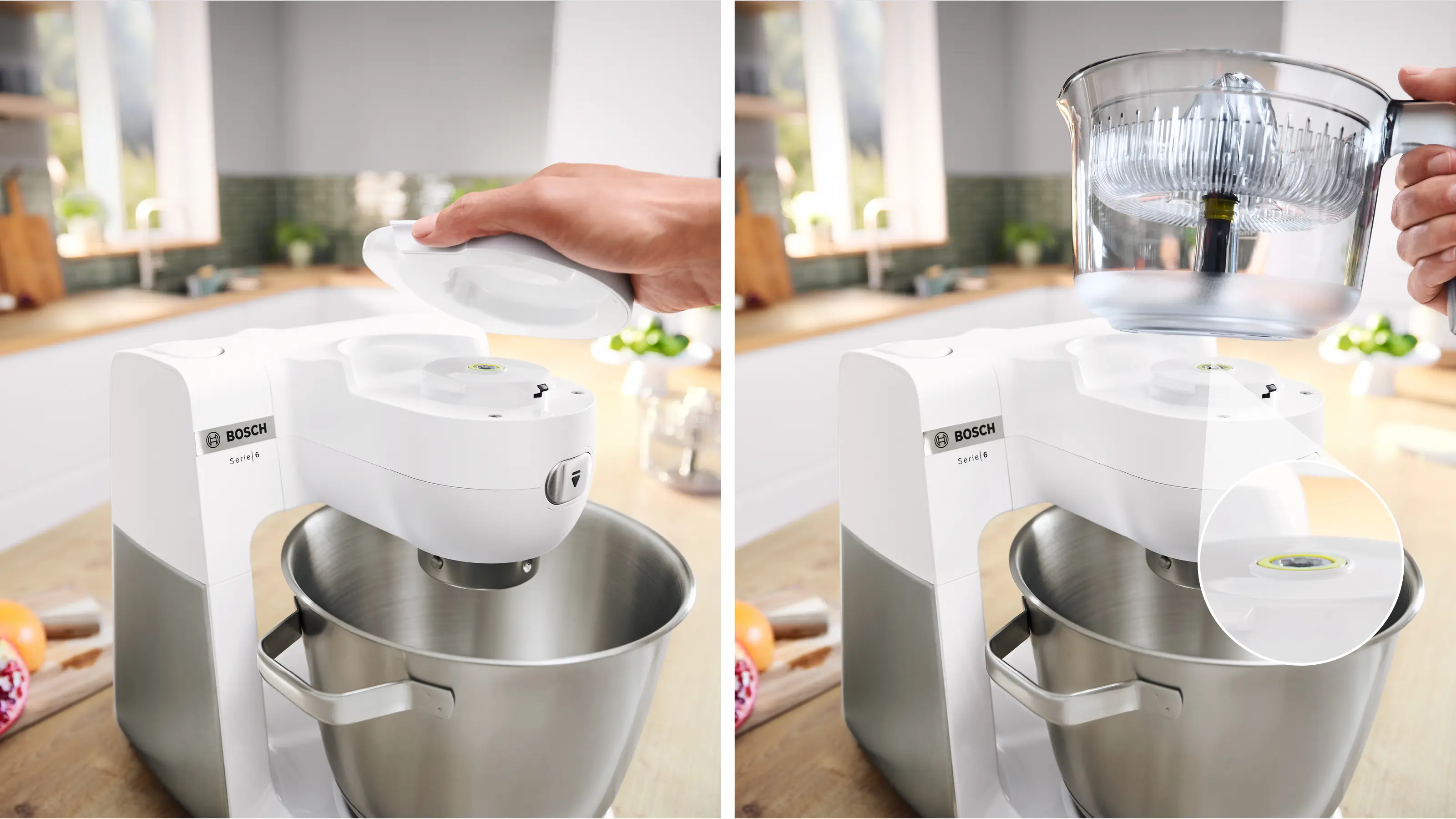 Standmixer, Küchengerät, Weiß, Schüssel, Aufsatzteile