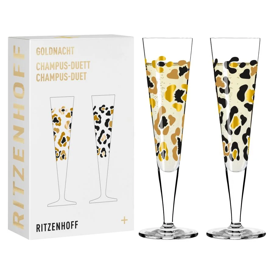 Ritzenhoff Champagnerglas Goldnacht Champus Duett