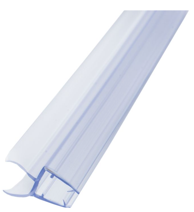 Kantenprofil, PVC-Profil, Türverkleidung, extrudiert, weiß/transparent