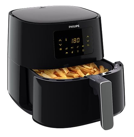 Fritteuse, digitale Steuerung, Schwarz, Schublade/Schale, Griff