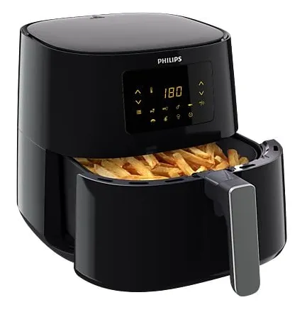Fritteuse, digitale Steuerung, Schwarz, Schublade/Schale, Griff