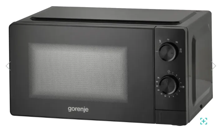 Mikrowelle, Backofen, Schwarz, Kompakt, Glas-Tür