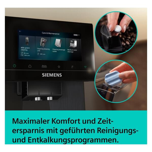 Kaffeemaschine, Touchscreen-Panel, Wassertank, abnehmbares Fach, Ausgabe
