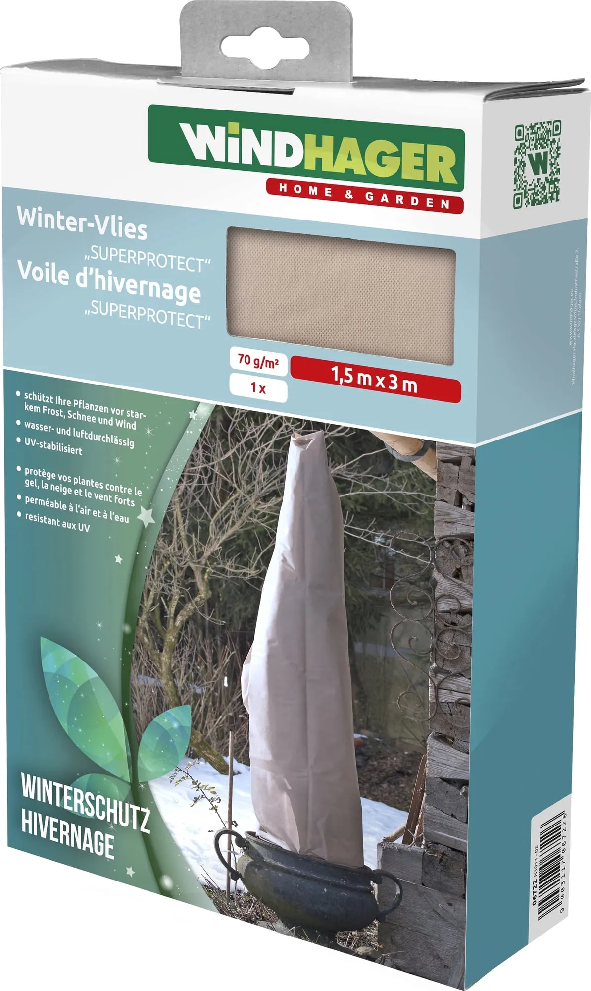 6722 Winter-Vlies SUPERPR. 3x1,5m 70g/m² 1271047