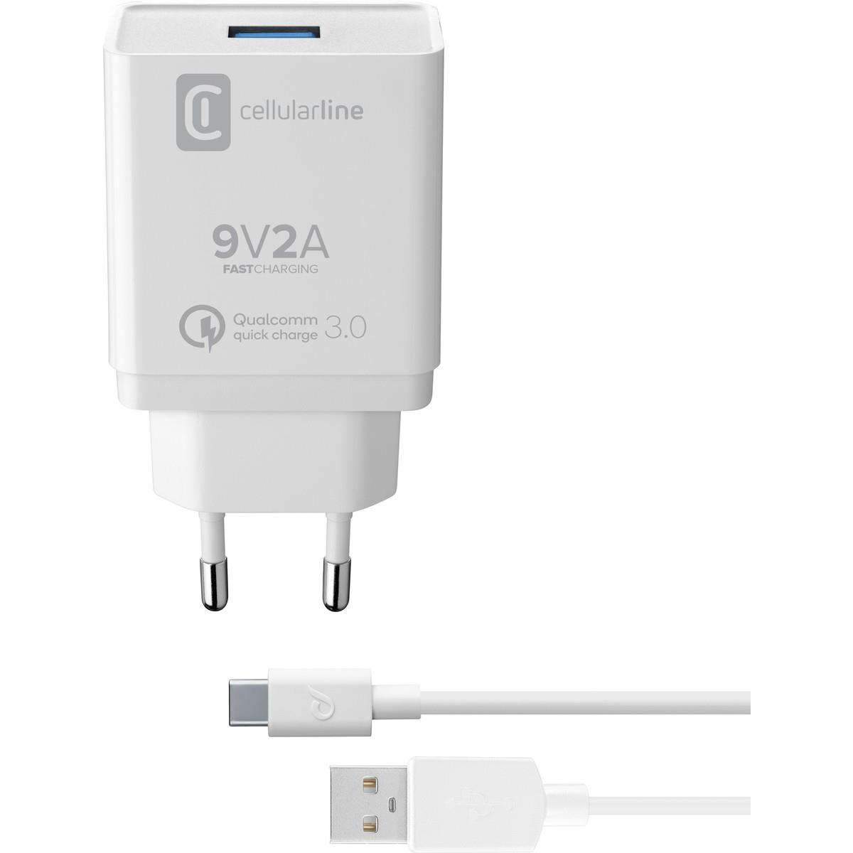 ACHHUKITQCTYCK Reiselader-Set 18W USB A inkl Kabel auf USB C