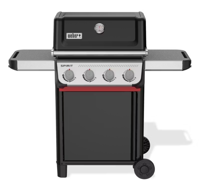 Gasgrill, Barbecue, Vier Brenner, Cart-Grill, Stahlgehäuse