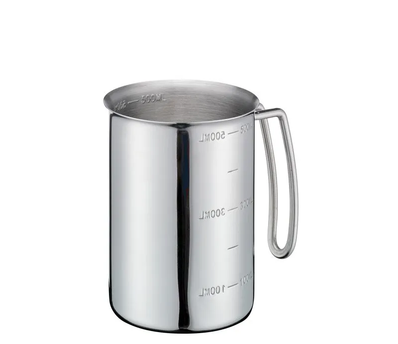Edelstahl, Messbecher, Gießkanne, 400ml, Gradzierte Markierungen