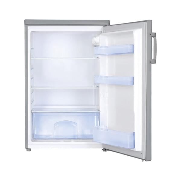 minikühlschrank, kompakt kühlschrank, einzeltürig, weißes inneres, klare schubladen