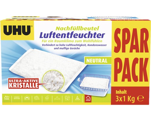 Uhu-47040 Luftentfeuchter airmax Original 3x1000 g