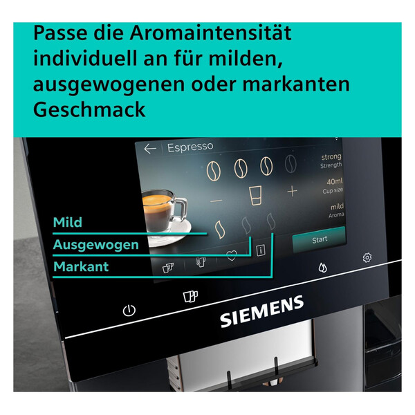 Espresso, Kaffee, Maschine, Touchscreen, Siemens