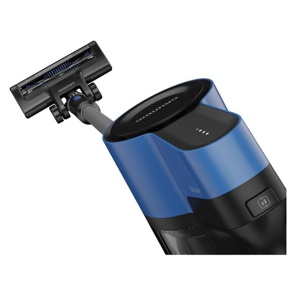 Staubsauger, Handstaubsauger, blau, motorischer Bürstenkopf, kabellos
