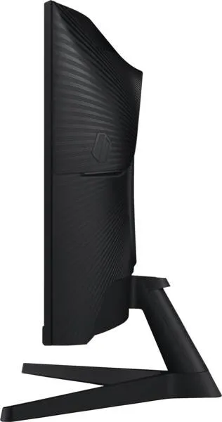 monitor, Display, biegend, Ständer, schwarz