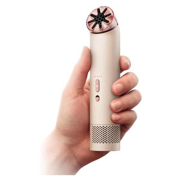 Gesichtsmassager, Handgerät, Roségold, Mikronaadel, Batteriebetrieben