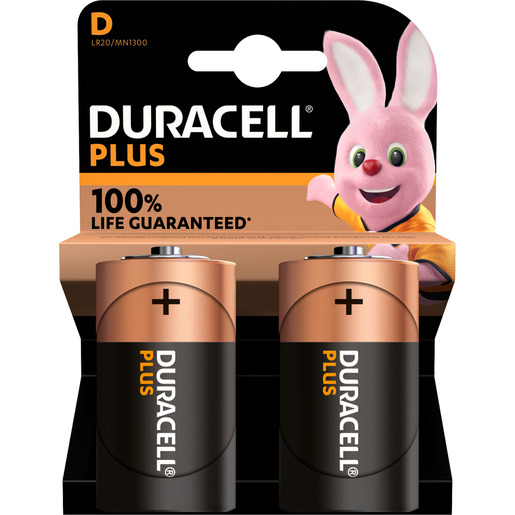 Duracell Batterie D Plus 2er/Pkg.