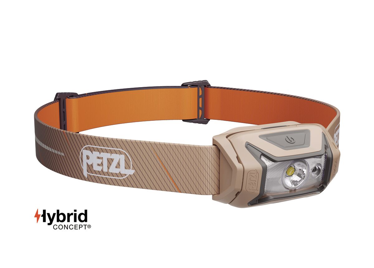Kopflampe, aufladbar, orange, verstellbar, Petzl