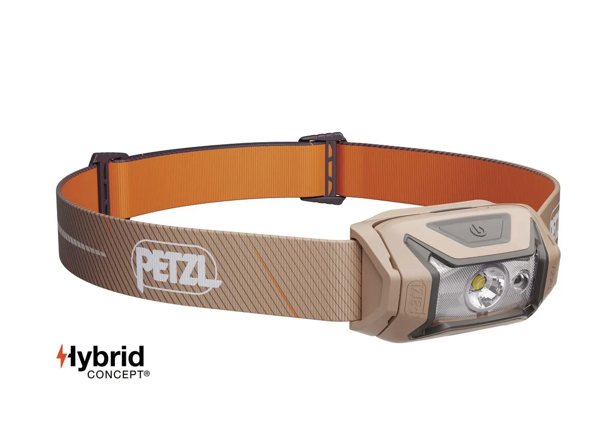 Kopflampe, aufladbar, orange, verstellbar, Petzl
