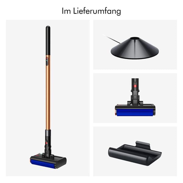Stab, Staubsauber, handheld, Bodenbürste, Ladestation