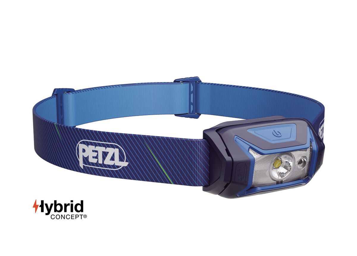 kopflampe, LED, verstellbar, blau, Petzl