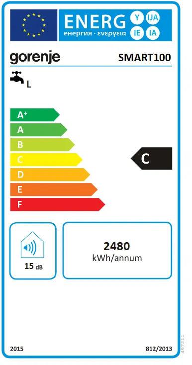 Kühlschrank, elektrisch, Etikett C, Energielabel, kWh/Jahr