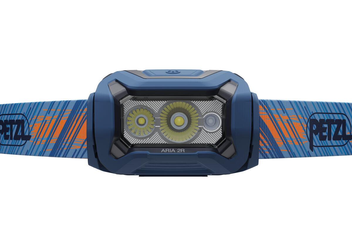 Kopflampe, LED, Blau, Tragesband, Aria 2R