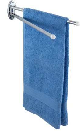 Handtuch, Badetuch, Polyester, blau, wandmontierte Halterung