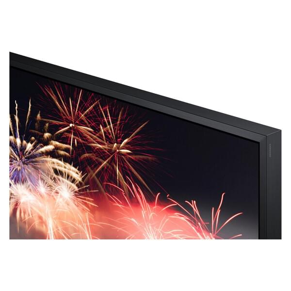 Fernseher, LED-Anzeige, Feuerwerk, schwarzer Rahmen, Bildschirmrahmen