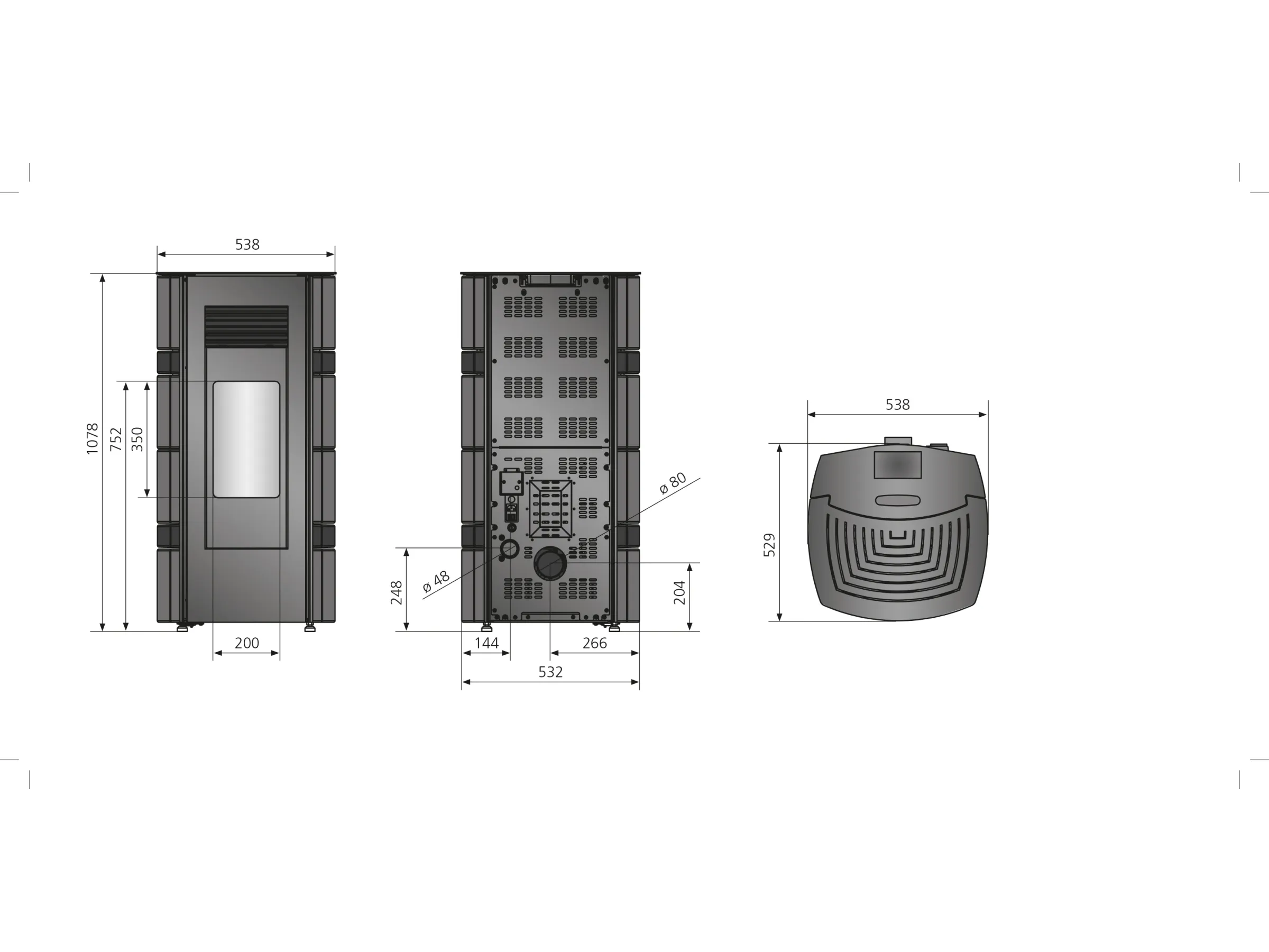 Justus Sia conStone Pelletsofen