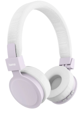 kopfhörer, over-ear, purple, white, verstellbares kopfband