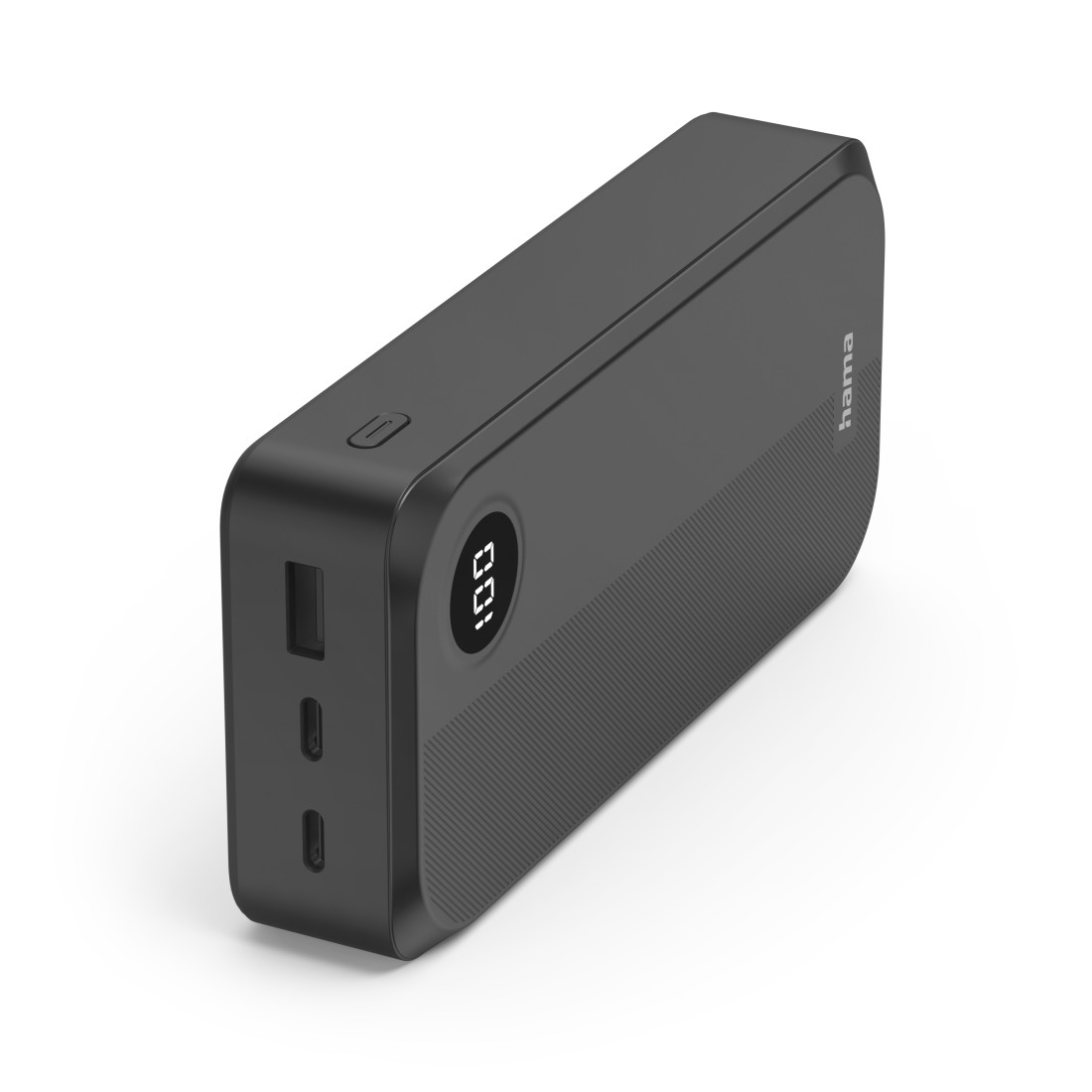 tragbar, USB-C, digitale Anzeige, grau, kompakt