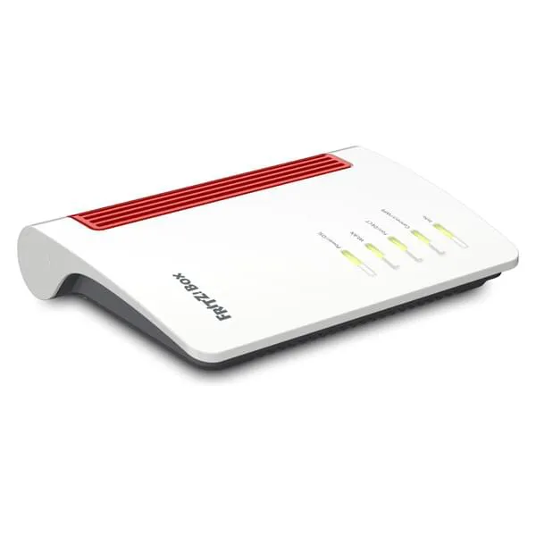 Router, Netzwerkgerät, Weiße Vorrichtung, LED-Anzeigen, Marke FritzBox