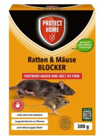 Rattenköder, Blocker, Nagetiere Köder, orange Verpackung, Mausbild