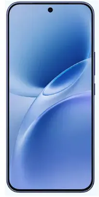 スマートフォン, 電話, ディスプレイ, 青, 前面カメラノッチ
