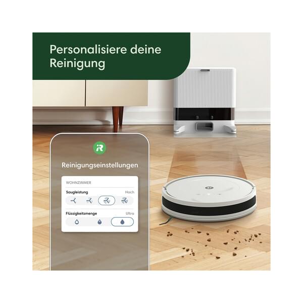 iRobot Saugroboter Roomba Combo 2 mit Wischfunktion + Absaugstation,App-Steuerung