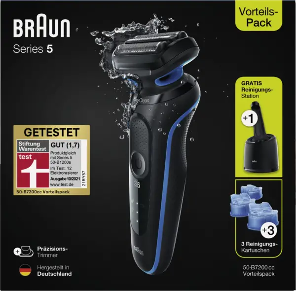 Braun 50-B7200cc Rasierer + Reinigungsst.