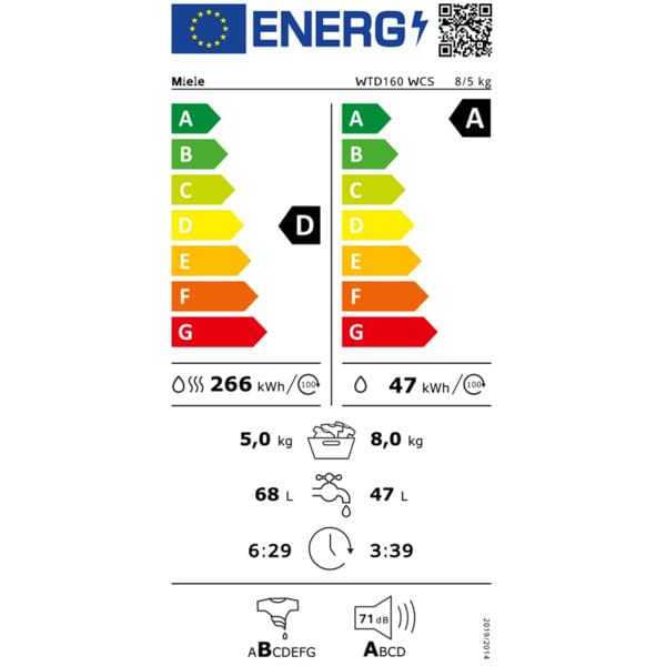 energielabel, Gerät, Effizienz, Kapazität, Gewicht