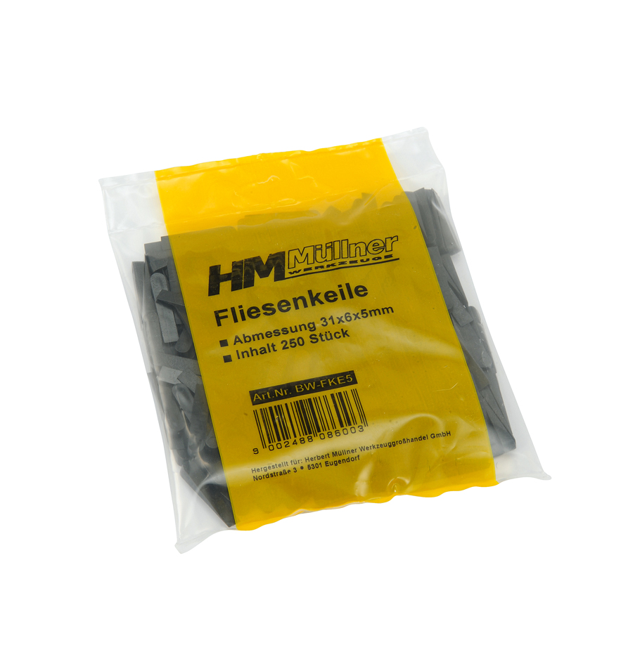 BW-FKE5 Fliesenkeile spitz 250 Stk. 31x6x5mm
