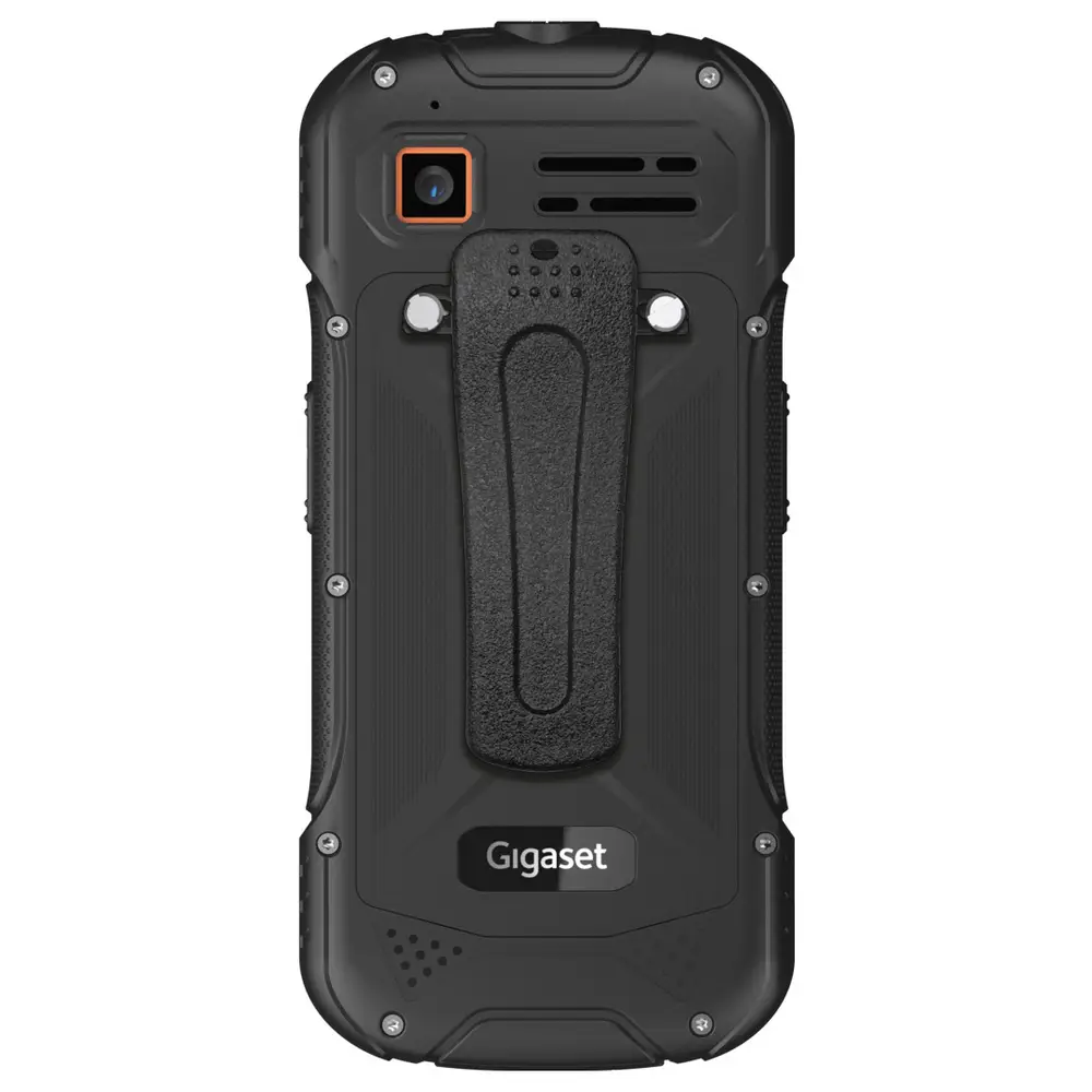 ruggedes Smartphone, Rückseite Kamera, Clip-Gurt, schwarz, Gigaset