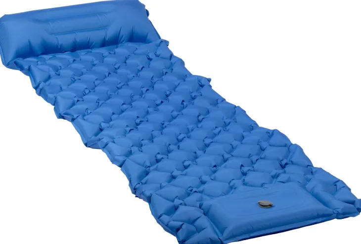 Luftmatratze, aufblasbares Bett, Schlafmatte, blau, Größe?