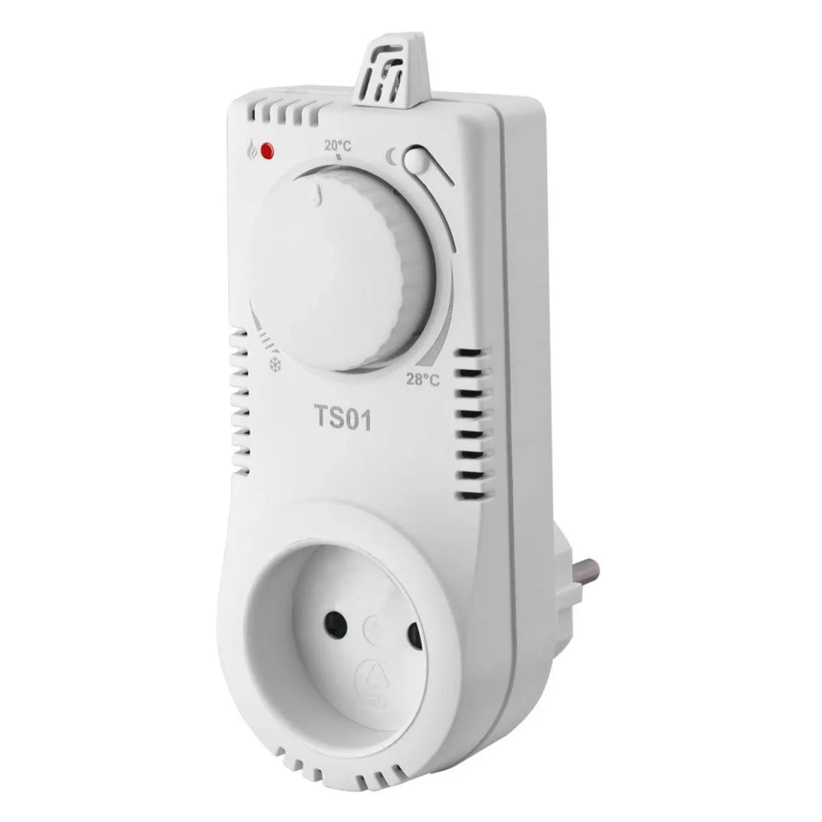01/0010/TS01  Steckdosenthermostat  +3°C bis +40°C, Ausgang 16A